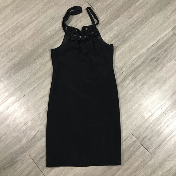 T Tahari Black Embellished Cocktail Dress size 4 - Picture 3 of 7